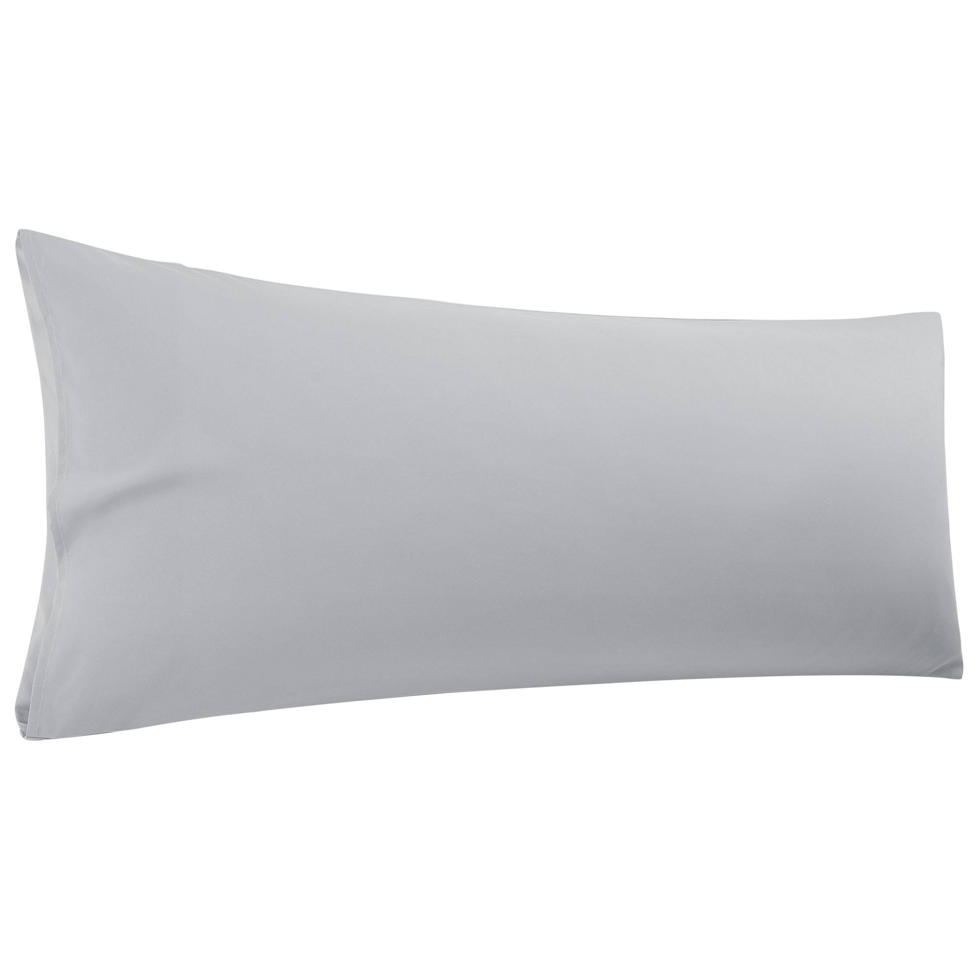 6492678f661dc2138498a15281ed3371424f8d7ad4b2fc9c818fdd1dc12fb4bc.jpg Piccocasa Body Pillowcase Soft 1800 Series Microfiber Long Pillow Cover, Grey 20 inch x 48 inch, Size: 20 x 48, Gray - Image 1