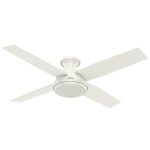 Hunter Dempsey Low Profile 52" Ceiling Fan, White