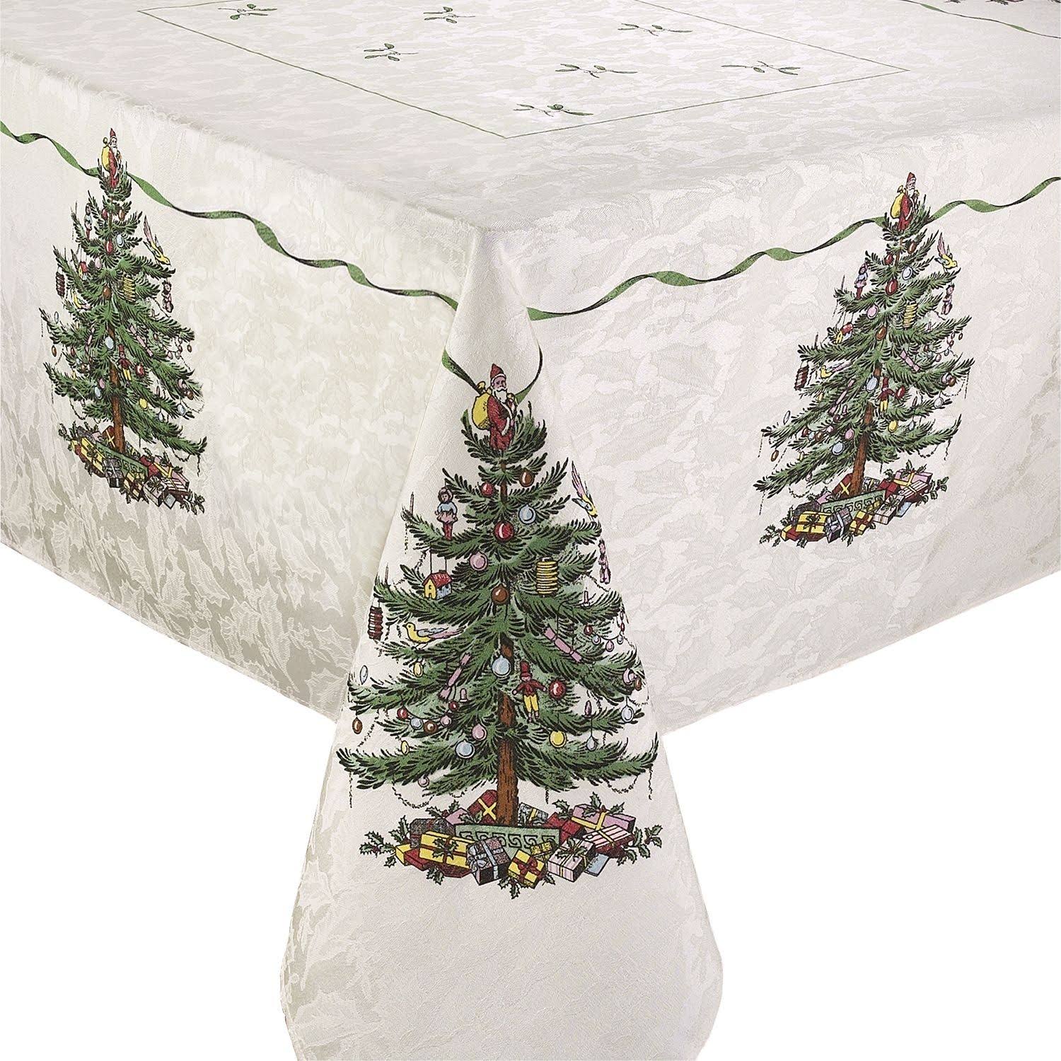 64c745666f7af1c0998da1f9781ebb0cb9095f28ff1bb9534853d85cacd01260.jpg Spode Tree Table Cloth - Ivory - Image 1