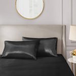 Madison Park Essentials - Satin Pillowcases - 2 Pack - Black - King