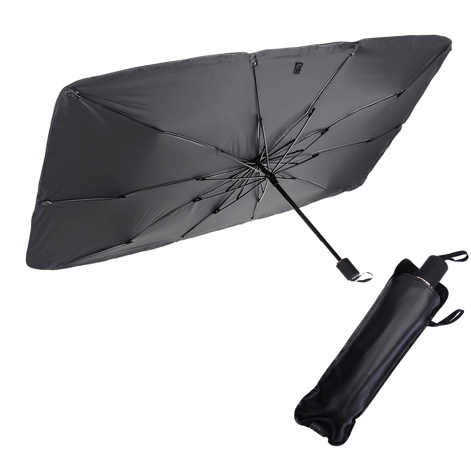 64d11dbae5c6525ec4b2b23eeb5c4664c5ac6d9f364ead800d4cc6ed77a65345.jpg Foldable Car Windshield Umbrellas Large Size Sun Shade Umbrella for Front Windows Suitable Windshields of Various Models at MechanicSurplus.com - Image 1