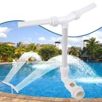 klleyna Water-Fountain Dual Spray Swimming-pool-accessories - Upgrade Above/Inground Waterfall Cooler, Adjustable 2 in 1 Spray Nozzle, High Pressure