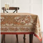 Kashmir Paisley 100% Cotton Tablecloth Maison d' Hermine Size: 60" L x 60" W