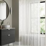 Better Homes & Gardens Extra Long Heavyweight Peva Shower Liner with 2 Adhesive Clips - Clear - 70 x 78 in