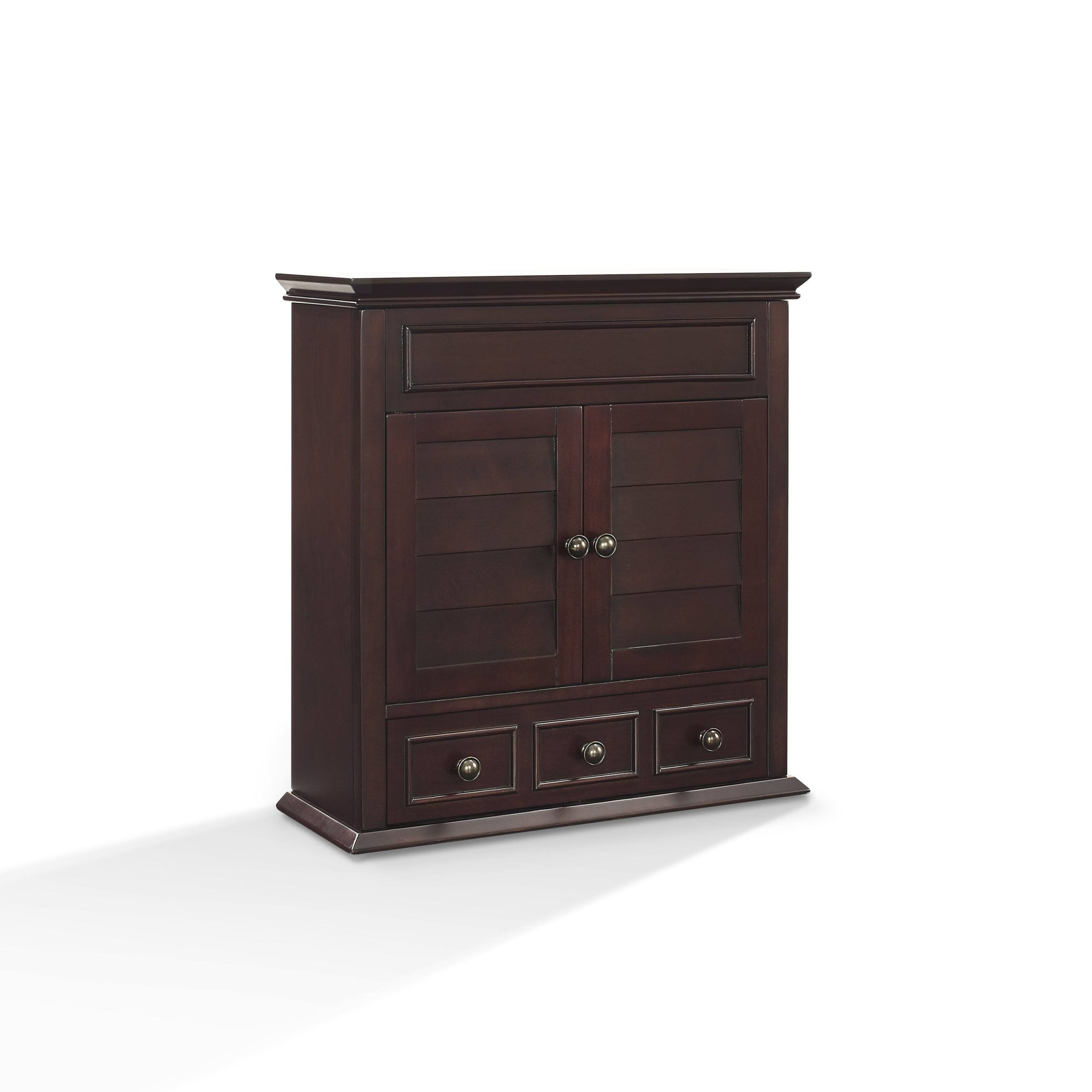 651cc7d61863d219ef6dfa2c9877bb487869e3179cbd9967038b019d8bb2df8d.jpg Crosley Lydia Espresso Wall Cabinet - Image 1