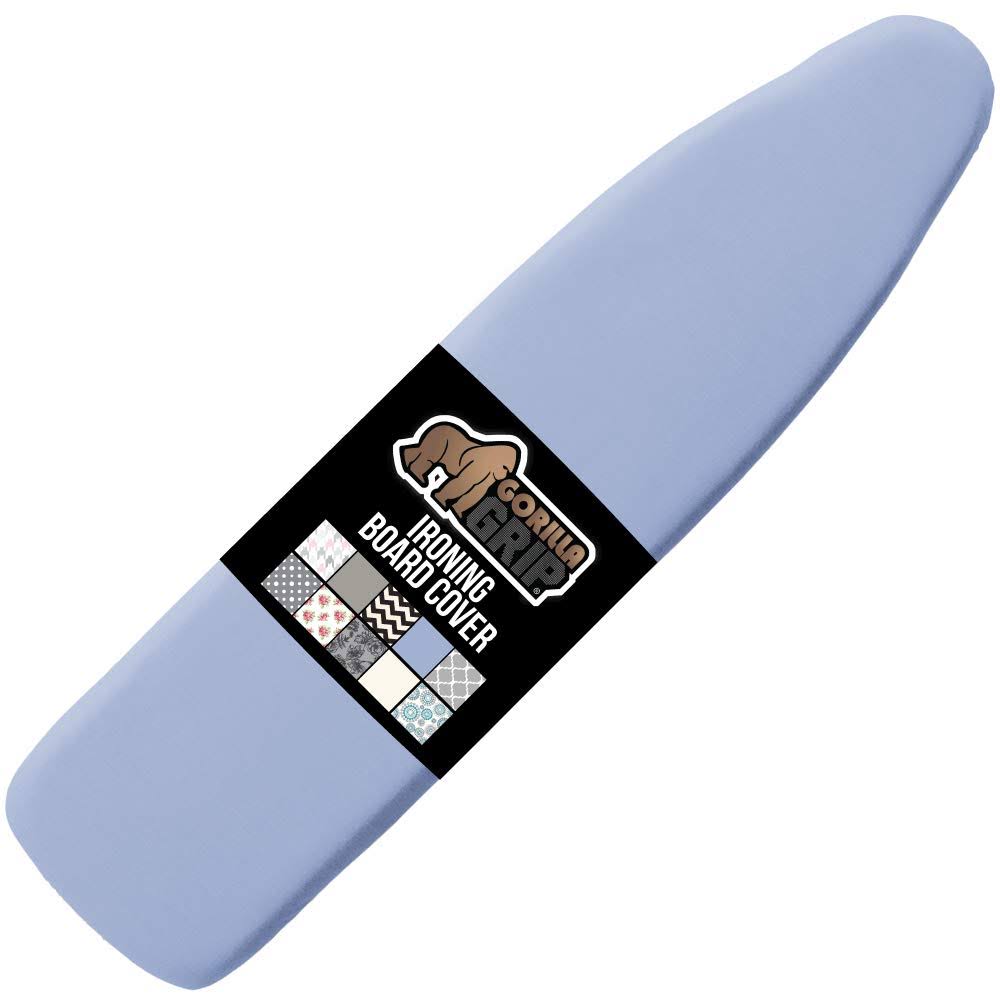 653469e79d58f98d1c2a94557133eb4ce7e9d2d162842a19c0c32fcd2d95b993.jpg Gorilla Grip Reflective Silicone Ironing Board Cover, Resist Scorching and Staining, 15x54 inch, Hook and Loop Fastener Straps, Pads Fit Large and Sta - Image 1