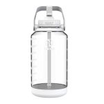 Takeya 64oz Tritan Motivational Water Bottle with Straw Lid - Cloud White