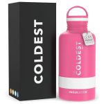 The Coldest Water Bottle 64 oz Wide Mouth Vacuum Insulated Stainless Steel Travel Mug - Ice Cold Up to 36 Hrs/Hot 13 Hrs Double