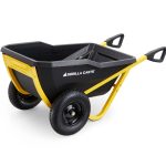 Gorilla Carts Evolution Cart 10 Cu. ft. Utility Yard Cart with 600 lbs. Weight Limit, Push/Pull Design and Impact Resistant Poly Tub | GCR-10P