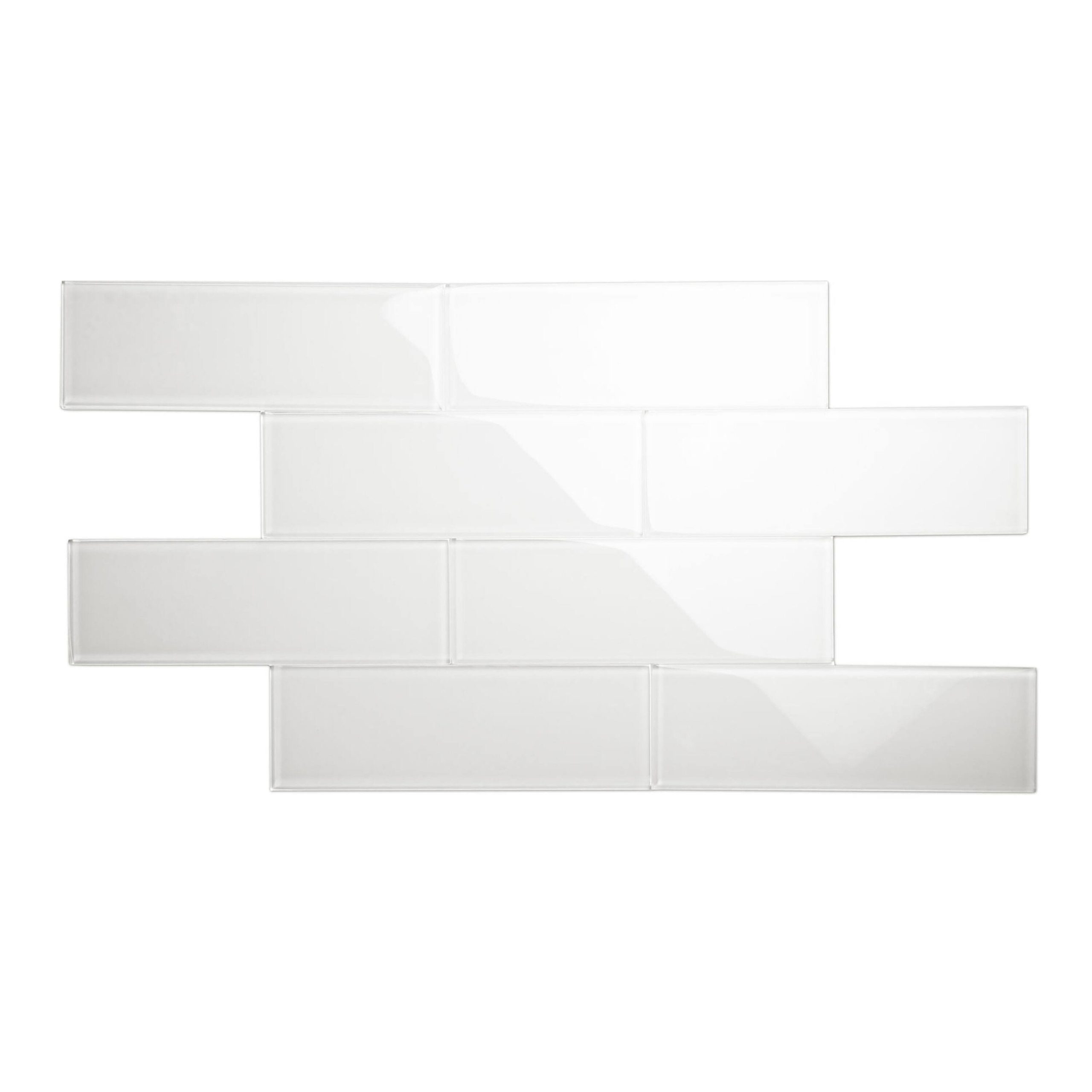 65680733b57c4f4bdbab6d3b30daeaa51b853e502d3df733e9da85609ecee7e5.jpg Giorbello Alabaster 4x12 Glass Subway Tile - 5 Sq. ft. Case - Image 1