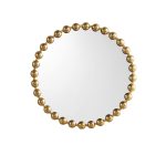 Madison Park Signature Marlowe Round Wall Mirror - Gold - 27 in