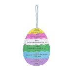 Fun Express Easter Colors of Faith Egg Craft Kit, Craft Kits, Sign Decoration Craft Kits, Hanging Decor Craft Kits, Easter, 12 Pieces