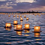 Toner Depot Water Floating Candle Lanterns Outdoor Biodegradable Lanterns for Praying Set of 10 (4.3 inch)