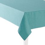 Food Network Easy-Care Woven Tablecloth, Turquoise/Blue, 70" Round