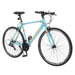 Redfire Hybrid Road Bike, 21 Speed Shimano Shifters, 700C Wheels 21 in Aluminum Frame, City Commuter Road Bicycle for Adult Men&Women(Mint Green)