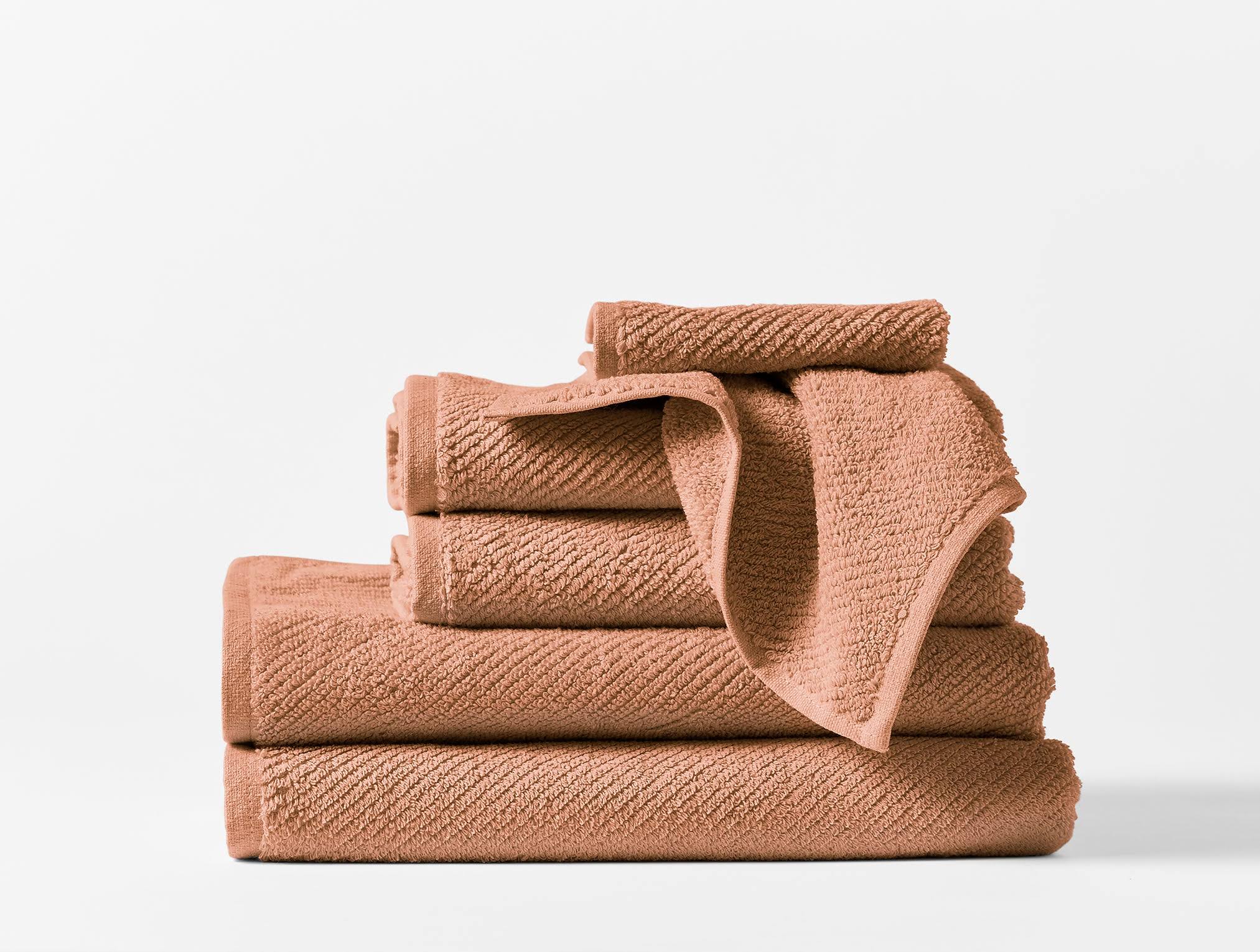 662f4ff1a8e931d94d229c947fa5a42a3fff2381ea1ec97e93e2deb98b8daeb2.jpg Coyuchi Air Weight Organic 6 Piece Towel Set Dusty Coral - Image 1