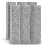 FALAMON 6 Pack Pumice Stone for Toilet Bowl Cleaning, Scouring Stick Remove Toilet Bowl Hard Water Rings, Calcium Buildup and Rust Suitable for Clean