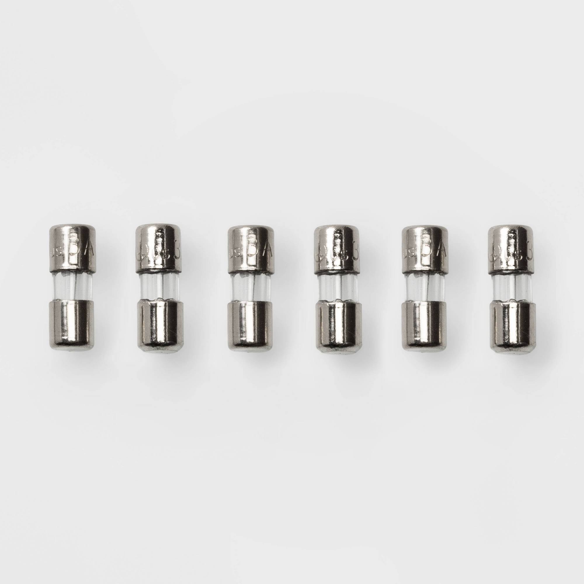 666514eadb7972a0bbb1fc1efff8edc11d4b14727b89cb3d8df5e2b1e5d86047.jpg 6 Pk Wondershop Replacement Fuses 3 Amp 120 Volts Mini Christmas Light Bulbs - Image 1