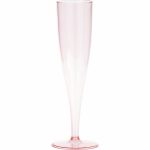 Way to Celebrate! Plastic Champagne Glasses - Pink - 5 oz