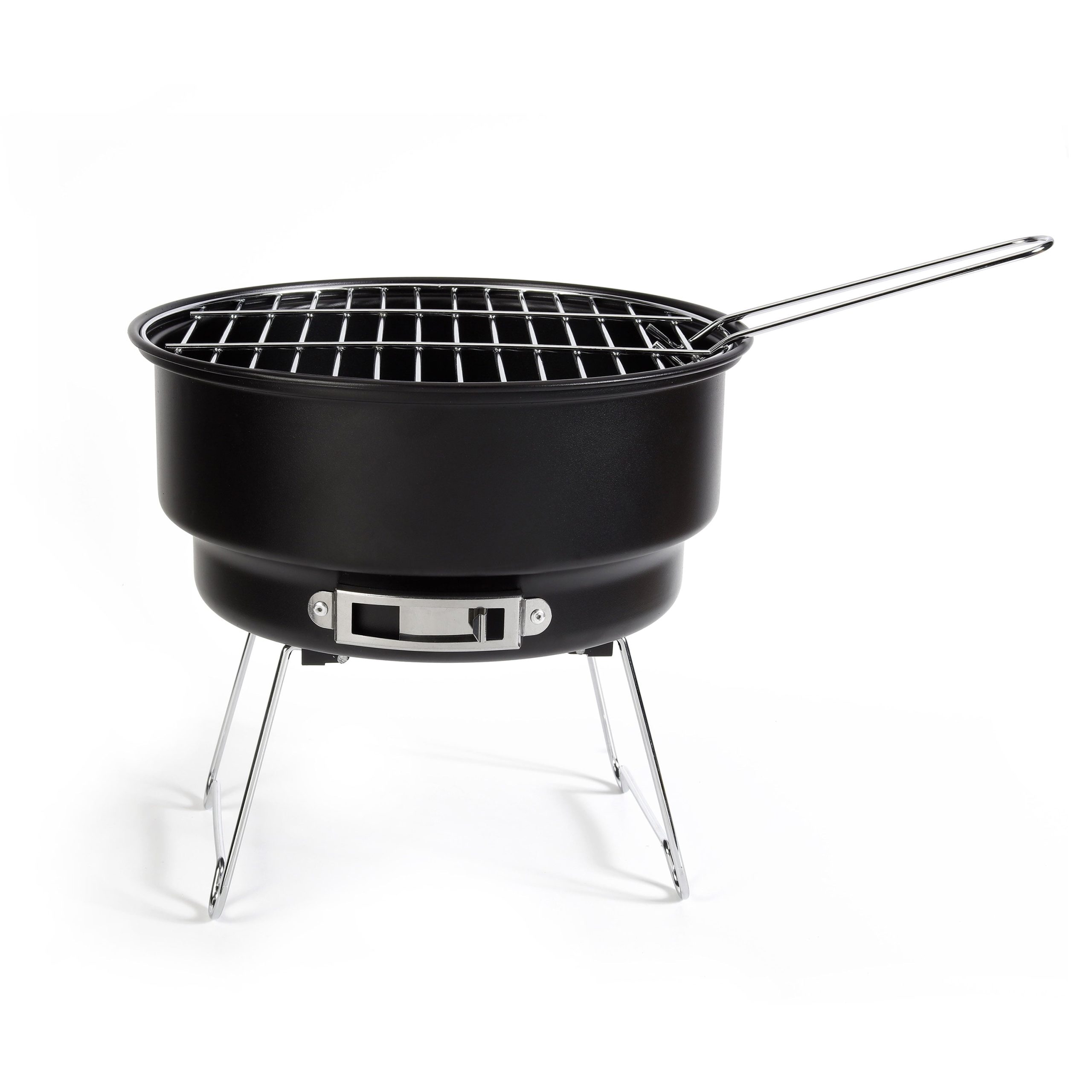 66855d2540ee4b51e8132d2f11de600fa1f40932b25a4f8557905d3e8a5d34af.jpg Trail 10 Steel Portable Camping Charcoal Grill. Model 31313 - Image 1