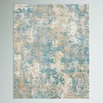Agdal Ivory/Teal/Gold Area Rug Zipcode Design Rug Size Rectangle 3' x 5'