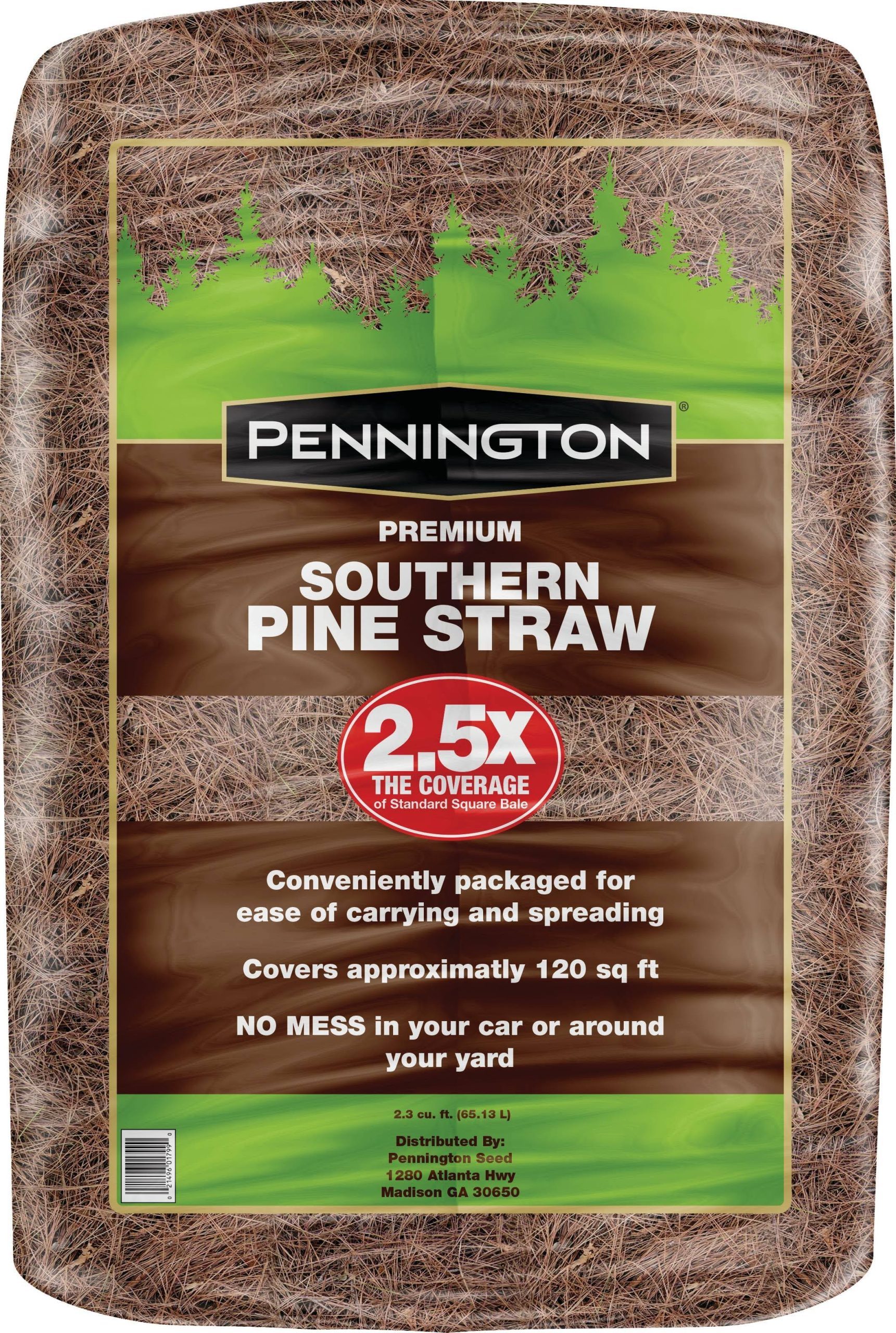 66abcfa5ea13afc2bab73d8b08945b6ea199d5e169d28dbc4562b6b96cd8bd0b.jpg Pennington Penn 2.3 Cu. ft. Compressed Pine Straw - Image 1