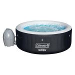 Coleman 4-Person Portable Inflatable Outdoor Spa Hot Tub, Black