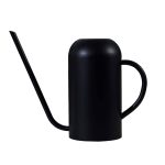 Songhg Long Spout Watering Can Metal 40oz/1.3L,Stainless Steel Watering Pot for Outdoor and Indoor House Plants, Matte Black
