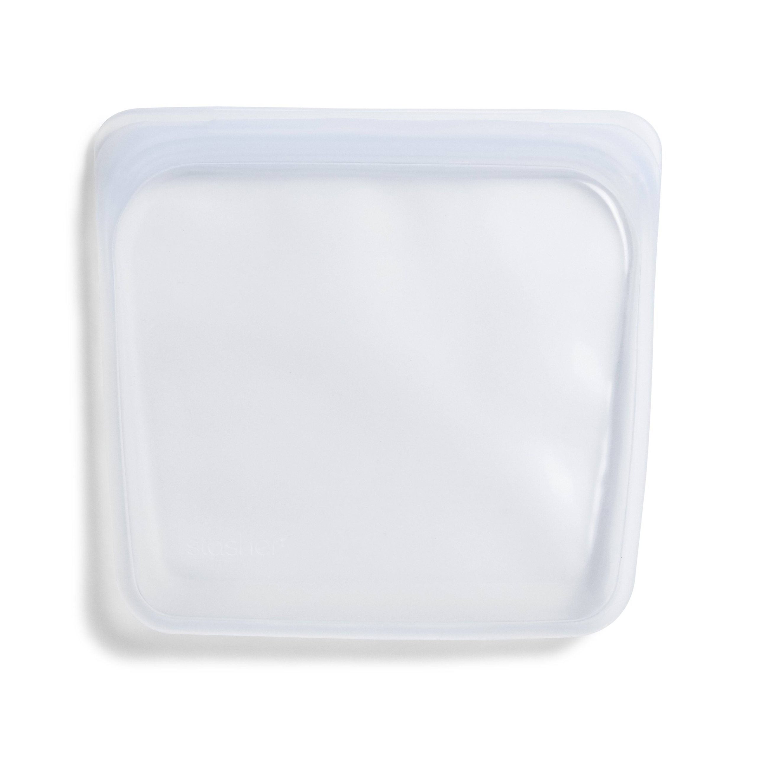 66dfd6d7fc658cf42c0acd375bbf9f248fba947234f563b8bc13ab5f169331d4.jpg Stasher Food Storage Container, Clear, 15 oz - Image 1