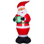 Holiday Living 7-ft Black Santa with Gift Inflatable | 881875
