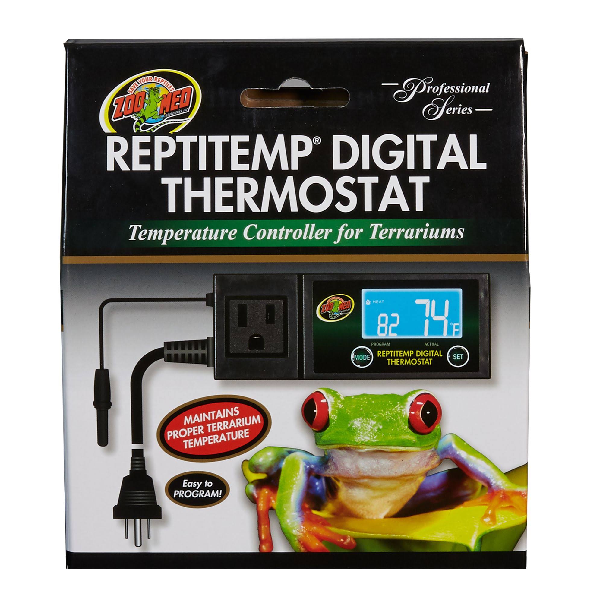 6731bc10ac2e07742c1929453de0eb3316db6ae0ead1f448189d32bb4abd3d15.jpg Zoo Med ReptiTemp Digital Thermostat - Image 1