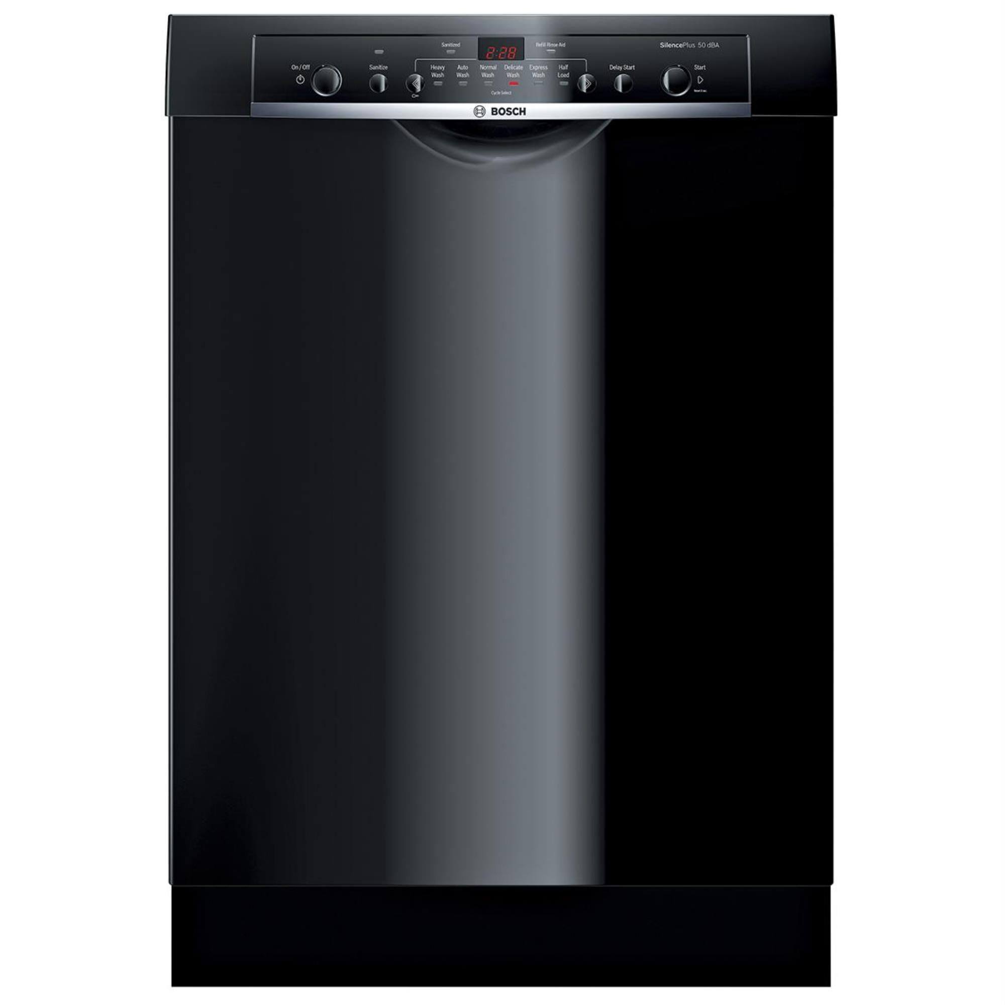 675a62a190a97538e9399f107921e97a695c6e39729e6a1c86647e7bae6086a2.jpg Bosch Ascenta 24" SHE3AR76UC Built-In Dishwasher - Black - Image 1