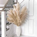 10pcs 40'' inch Pampas Grass for Floor Vase - Tall Pampas Grass Tall - Dried Pampas Grass Decor - Natural Beige Dried Pampas Grass Decor Tall -
