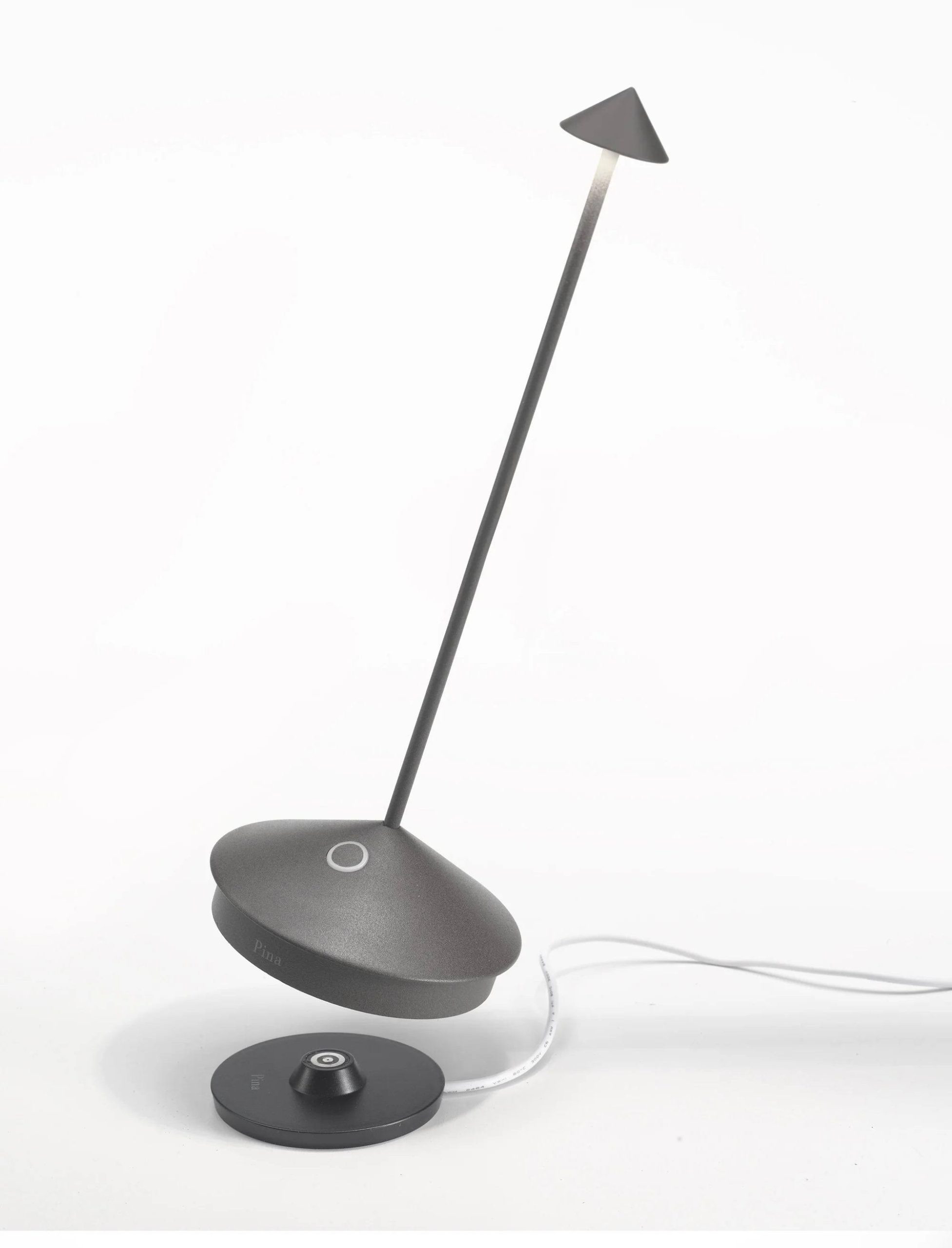 67641e402cefc64501f1be7eb982ea724f61526a84bb42c1b26b67b1df33d82a.jpg Zafferano Pina Pro Table Lamp LD0650N4 Dark Gray - Image 1