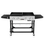 4-Burner Portable Gas Grill and Griddle Combo | Royal Gourmet