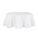 Mainstays Yale Round Tablecloth - White - 70 in