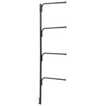 Household Essentials Hinge-It Clutterbuster Family Towel Bar - Black