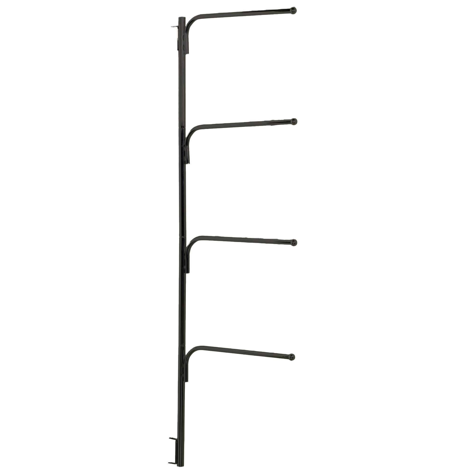 67a32d97cd0d42b9b1d6bb40f7306ba5957b50705ae5deebeca15d6d4a034aff.jpg Household Essentials Hinge-It Clutterbuster Family Towel Bar - Black - Image 1