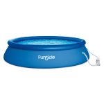 Funsicle 10' x 30" Quickset Inflatable Ring Top Outdoor Above Ground Pool w/Pump