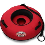 Flexible Flyer Heavy - Duty Snow Tube. Hard Plastic Bottom Inflatable Sled