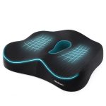Memory Foam Seat Chair Cushion for Relieves Back Sciatica Pain Tailbone Pain Coccyx Degenerating Disc Orthopedic Osteoarthritis Prostate Cushion Low