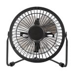 Mainstays 4 inch Personal Metal USB Powered Desktop Fan Black New