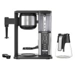 Ninja Specialty Fold-Away Frother (CM401) Coffee Maker, Single Serve to 10 Cup (50 oz.), Glass Carafe (Renewed)