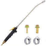 Replacement Sprayer Wand,3/8" Brass Barb Stainless Steel Sprayer Wand, 24 Inches Universal Sprayer Wand (1/4"&3/8" Hose Barb Sprayer Wand)