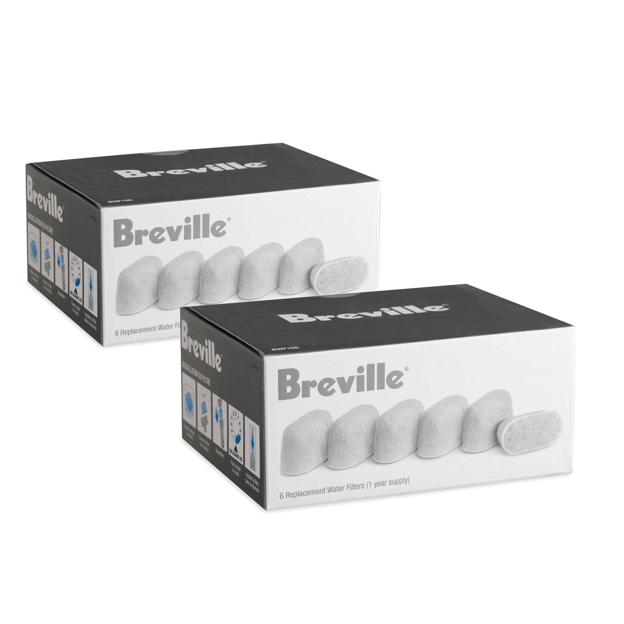 Breville BWF100 Single Cup Brewer Replacement Charcoal Filters - 6 pack