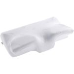 Marnur Cervical Pillow Memory Foam Orthopedic Pillow for Neck Pain Sleeping Side & Back & Stomach Sleeper with White Pillowcase