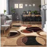 Adonia Abstract Area Rug in Beige/Brown Wrought Studio Rug Size: Rectangle 5'2" x 7'5"