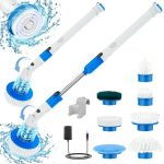 Innorca Electric Spin Scrubber 2023 New Cordless Power Cleaning Brush with 7 Replacement Brush Heads, Shower Cleaning Brush with Extension Arm for