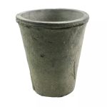 HomArt Rustic Terra Cotta Rose Pot, Small - Set of 12 / Moss Grey