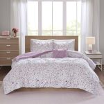 Ebern Designs Leavens Metallic Printed and Pintucked Duvet Cover Set
